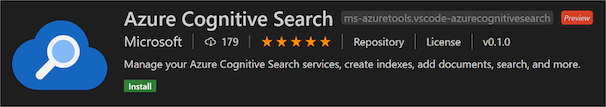 Azure Cognitive Search extension