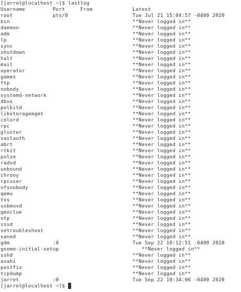 LFCS – Logging