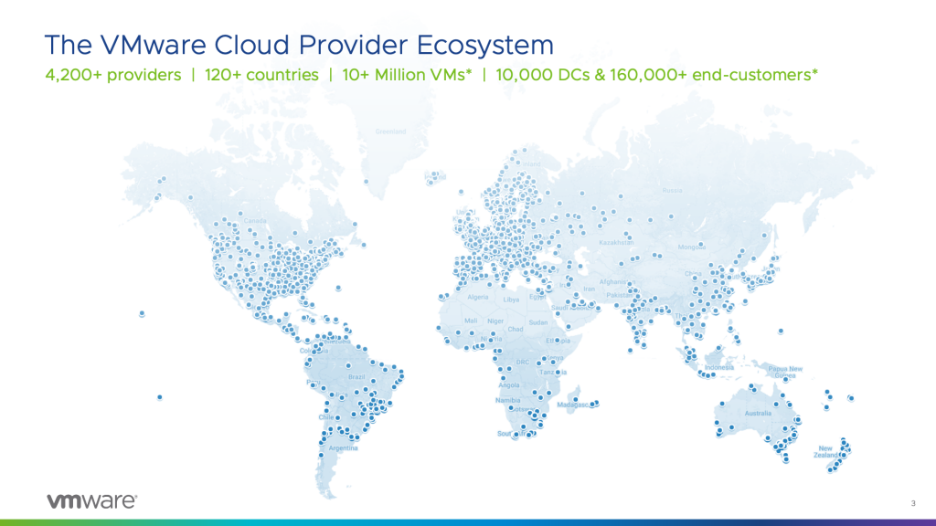 VMware Cloud Provider Ecosystem Map