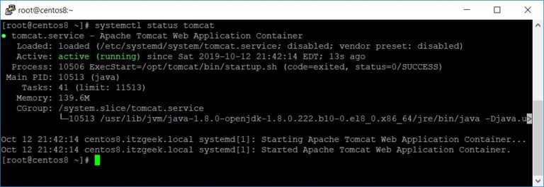 How To Install Apache Tomcat 9 on CentOS 8 / RHEL 8