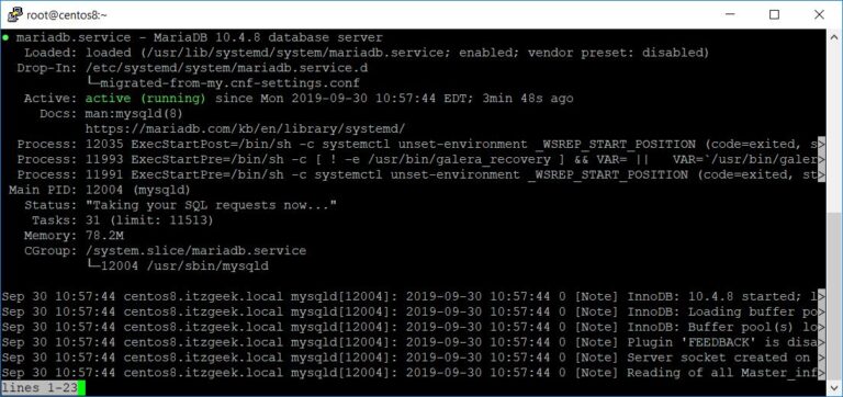 How To Install MariaDB on CentOS 8 / RHEL 8