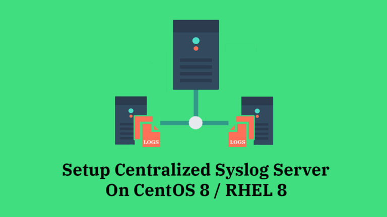 How To Setup Centralized SysLog Server On CentOS 8 / RHEL 8