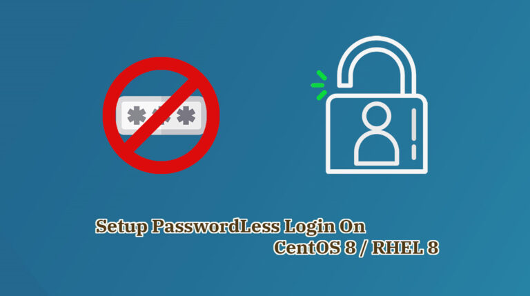 How To Setup SSH Passwordless Login on CentOS 8 / RHEL 8