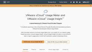 vCloud Usage Insight Microsite