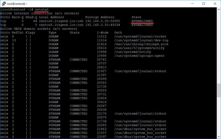 netstat Command not found on CentOS 8 / RHEL 8 – Quick Fix