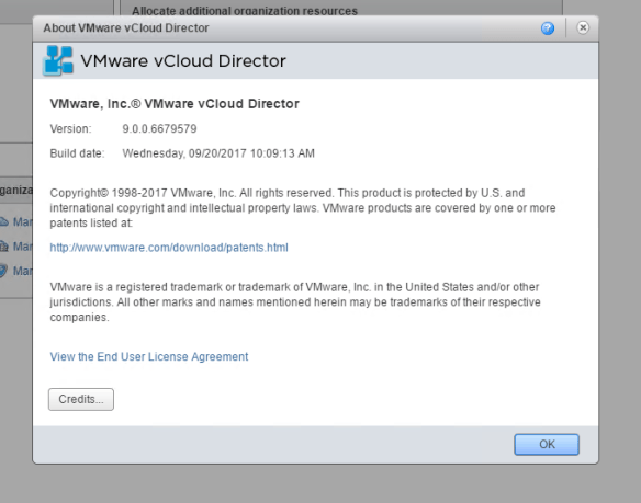 Update VMware vCloud Director 9 in 5 Minutes