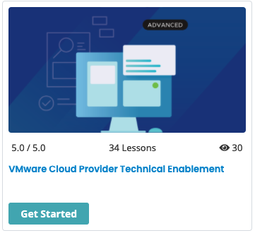 VMware Cloud Provider Technical Enablement Lesson Course