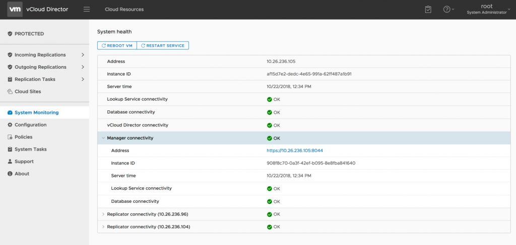 vCloud Director System Monitoring