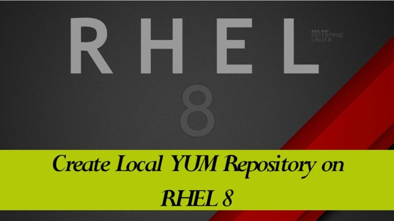 How To Create Local YUM Repository on RHEL 8 using DVD