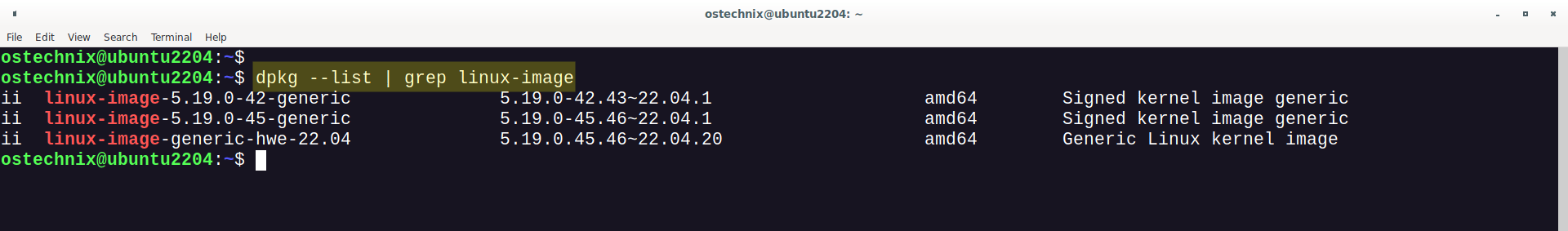 Find Installed Linux Kernels in Debian, Ubuntu, Linux Mint, Pop!_OS