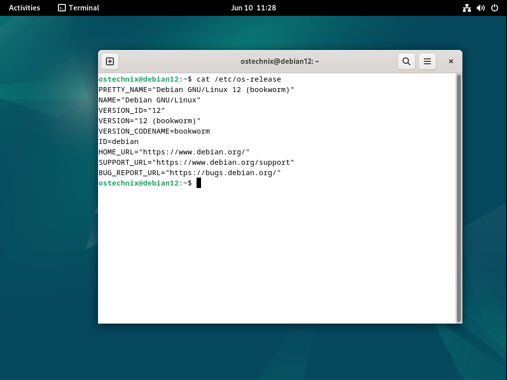Check Debian Version from Terminal