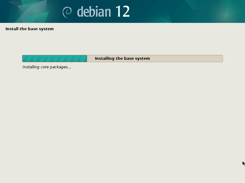 Installing Debian 12 Base System