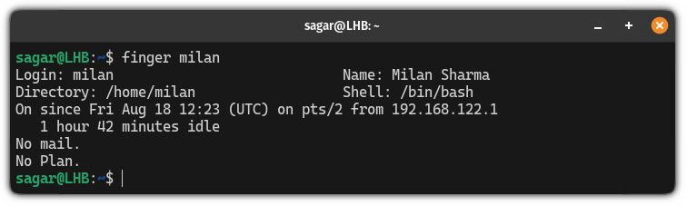 Using Finger Command in Linux - LinuxPunx