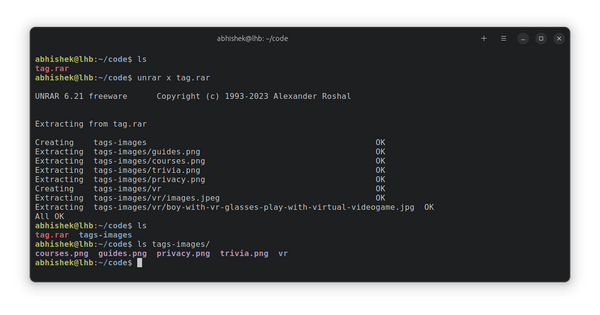 How to Extract and Create RAR Files in Linux - LinuxPunx