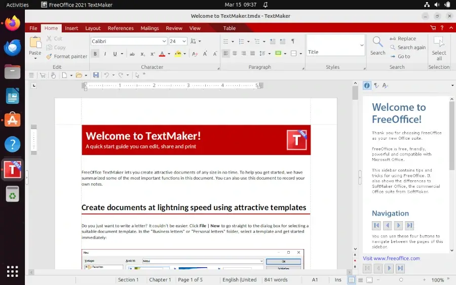 FreeOffice TextMaker