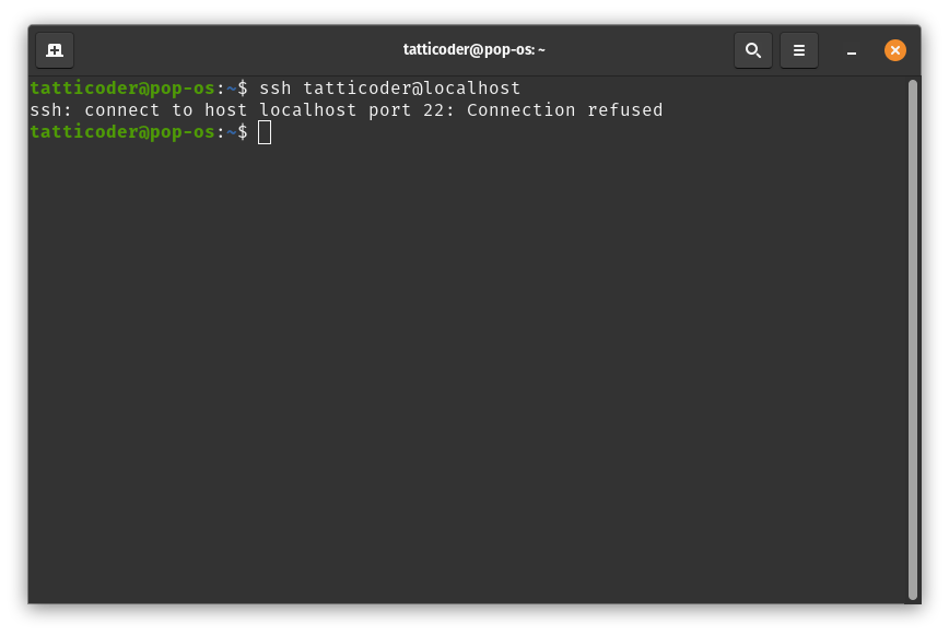 ssh connection refused error linux
