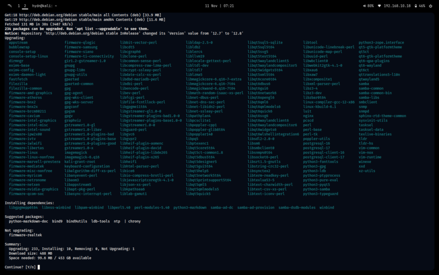 sudo apt update && sudo apt upgrade && sudo apt-get dist-upgrade && sudo apt autoremove && sudo apt clean all