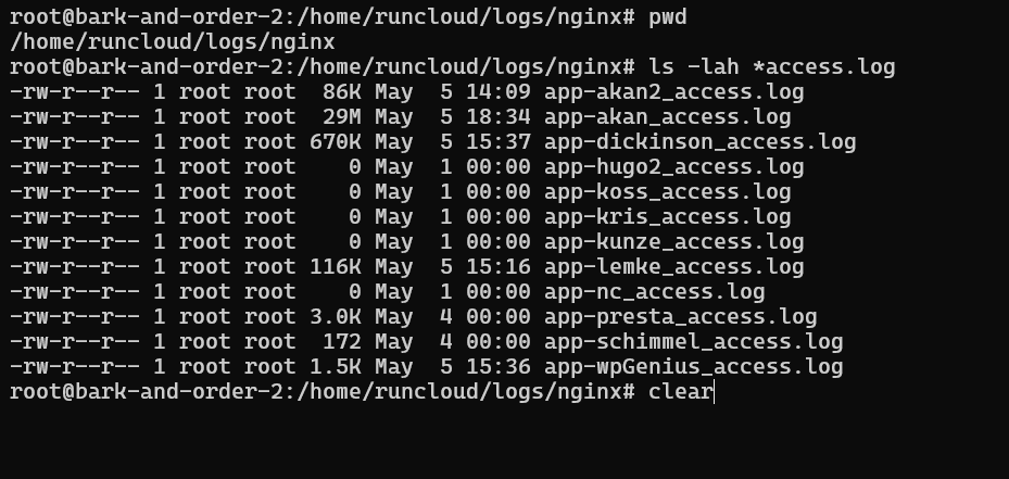 Viewing logs for fail2ban access