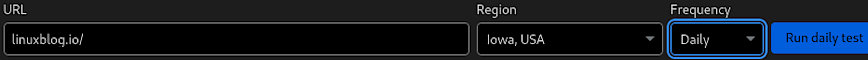Enable the "Daily" testing feature.