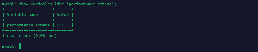 performance_schema=OFF