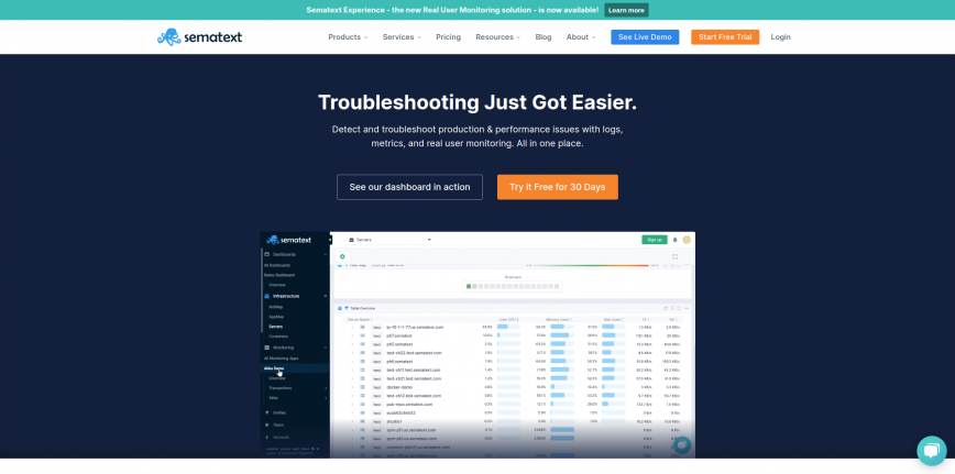 Sematext Cloud Monitoring Management Tools Sematext Cloud Monitoring Management Tools