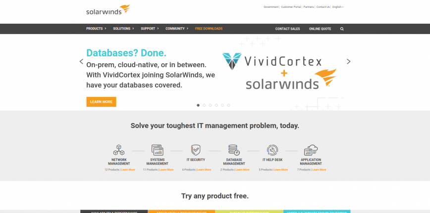 Solarwinds - Server Monitoring & Application Performance Monitoring Solarwinds - Server Monitoring & Application Performance Monitoring