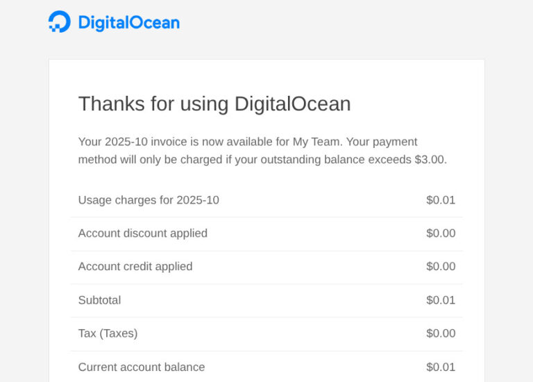 DigitalOcean is chasing me for $0.01: What it taught me about automation