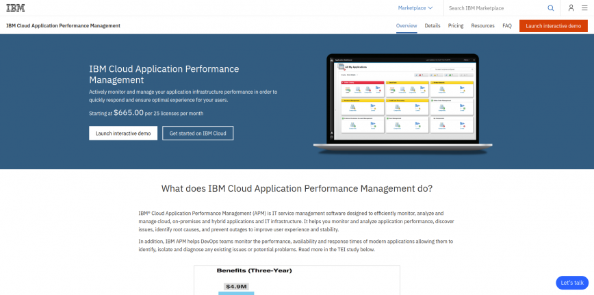 IBM Cloud Application Performance Management IBM Cloud Application Performance Management