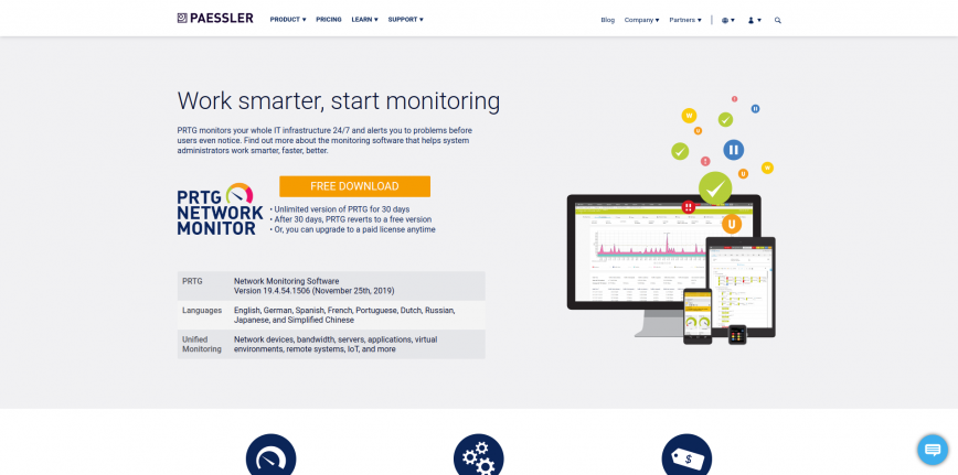 Paessler AG - The Monitoring Company - Producer of PRTG Paessler AG - The Monitoring Company - Producer of PRTG