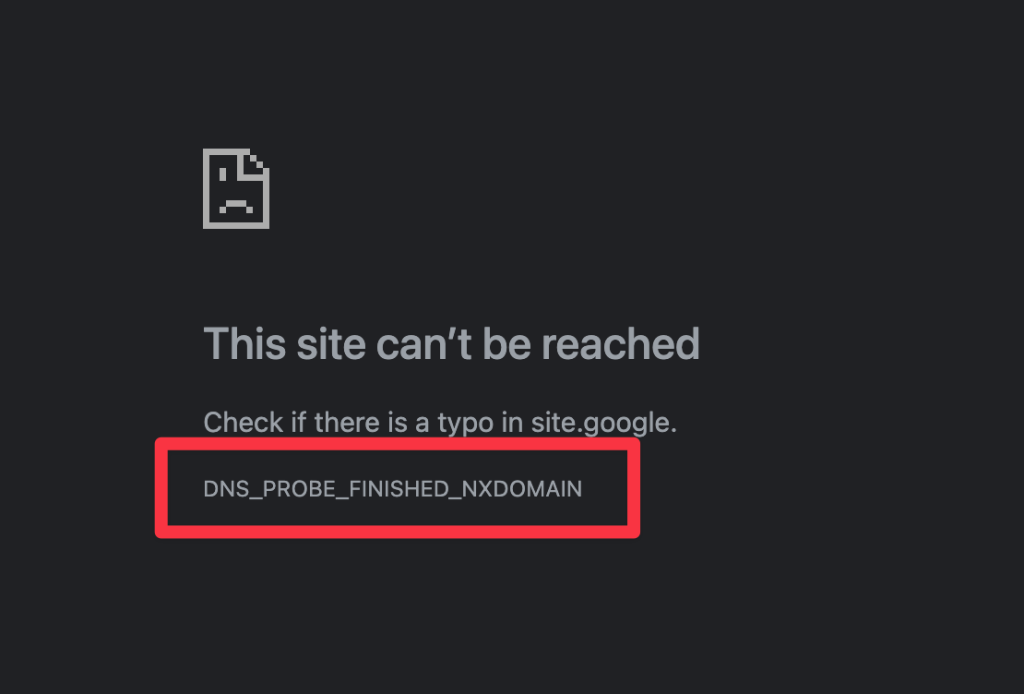 fix This Site Can’t Be Reached error