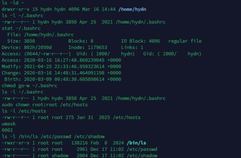 Linux File Permissions Explained: chmod, chown, and umask in Practice