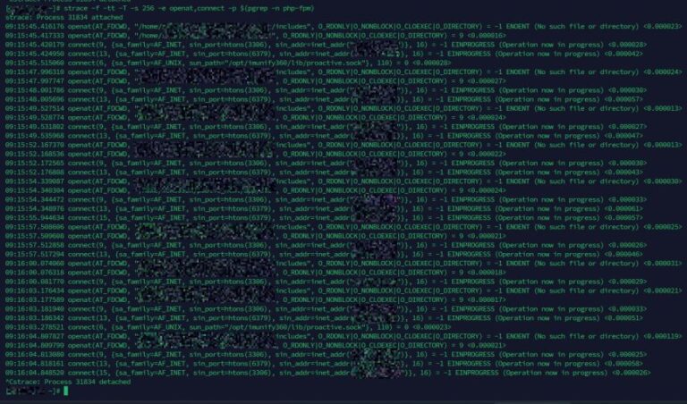 strace: Trace System Calls and Debug Processes on Linux
