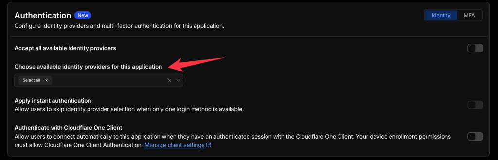 Authentication methods in Cloudflare zero trust