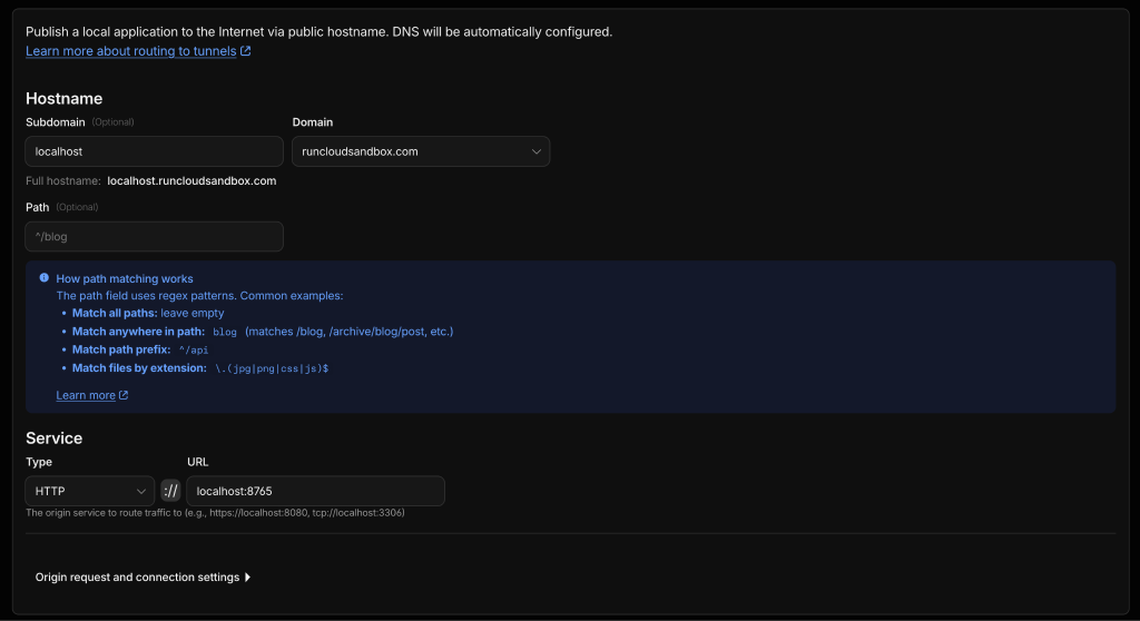 Cloudflare tunnels setup